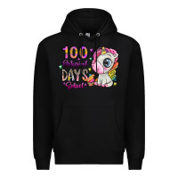 Black 100 magical days school Premium Hoodie - SublimationCraftShop