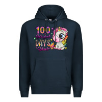 Navy 100 magical days school Premium Hoodie - SublimationCraftShop