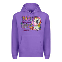 Purple 100 magical days school Premium Hoodie - SublimationCraftShop
