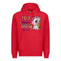 Red 100 magical days school Premium Hoodie - SublimationCraftShop