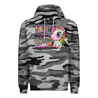 Slate Camo 100 magical days school Premium Hoodie - SublimationCraftShop