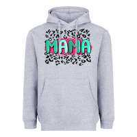 Heather Grey mama leopard Heavyweight Hoodie - MaliasSmallBusiness