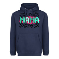 Navy mama leopard Heavyweight Hoodie - MaliasSmallBusiness