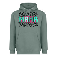 Sage mama leopard Heavyweight Hoodie - MaliasSmallBusiness