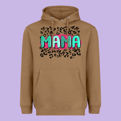 Mama Leopard Heavyweight Hoodie Designed By Maliassmallbusiness