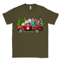Army Green rca nurse truck with cactus Classic Tee - AdoDesignShop