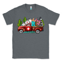 Charcoal Heather rca nurse truck with cactus Classic Tee - AdoDesignShop