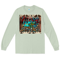 Merry Christmas Cross Tumbler Long Sleeve Tee | Teevron