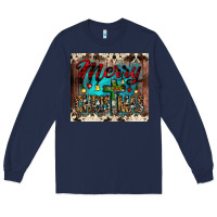 Navy merry christmas cross tumbler Long Sleeve Tee - JahusDesignShop