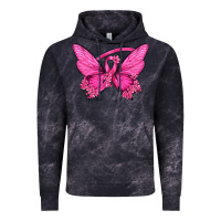 Cloud Black Breast Cancer Butterfly Vintage Hoodie - texasbilliewilder