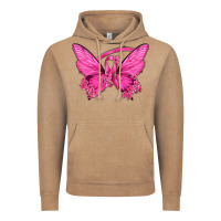 Vintage Coffee Breast Cancer Butterfly Vintage Hoodie - texasbilliewilder