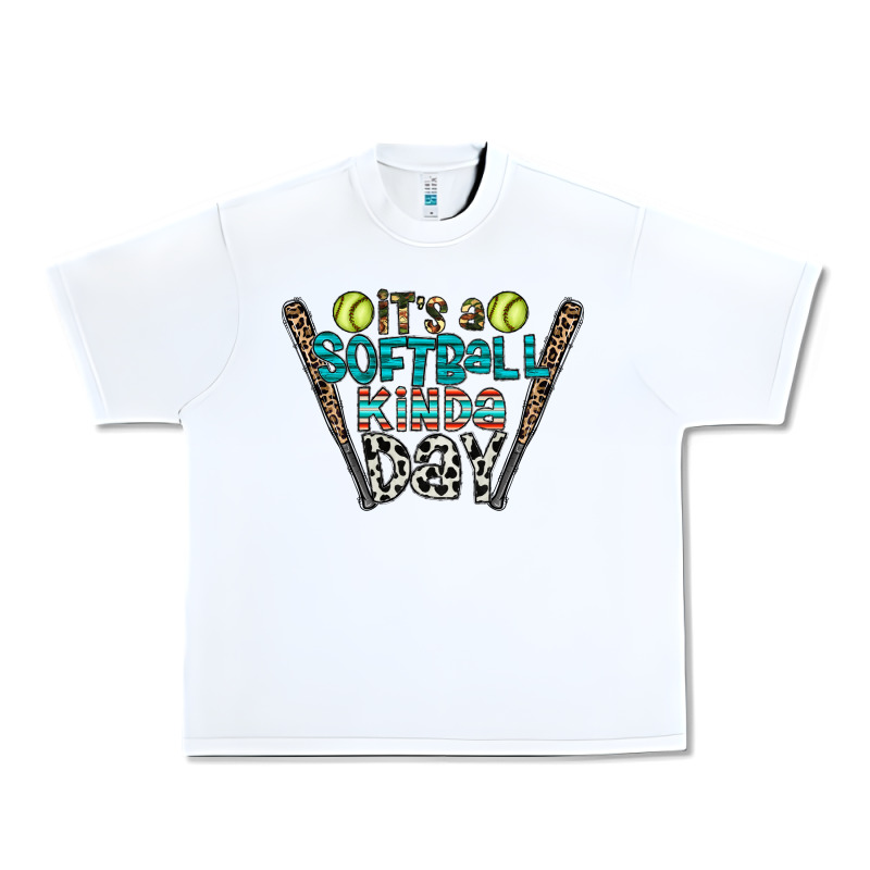 Softball Urban Heavy Tee by CowhideDigitalArt | Teevron