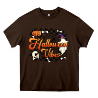 Chocolate Brown halloween vibes Heavy Core Tee - Artiststas