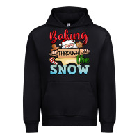 Black Baking through the snow Urban Hoodie - NancyCooperArtShop