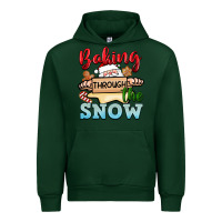 Forest Green Baking through the snow Urban Hoodie - NancyCooperArtShop