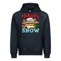 Navy Baking through the snow Urban Hoodie - NancyCooperArtShop
