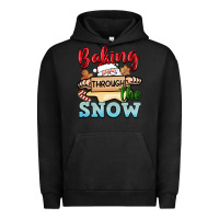 Pigment Black Baking through the snow Urban Hoodie - NancyCooperArtShop