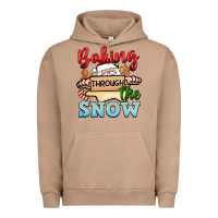 Pigment Burro Baking through the snow Urban Hoodie - NancyCooperArtShop
