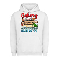 Pigment Lunar Rock Baking through the snow Urban Hoodie - NancyCooperArtShop