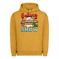 Pigment Peanut Butter Baking through the snow Urban Hoodie - NancyCooperArtShop