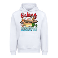 White Baking through the snow Urban Hoodie - NancyCooperArtShop