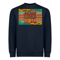 Navy sassy little soul  skinny metal can holder Heavyweight Sweatshirt - HRA Design Shop