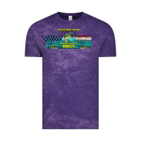 Cloud Purple fishing dad  libbey glass Vintage Tee - HRA Design Shop