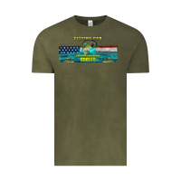 Vintage Olive fishing dad  libbey glass Vintage Tee - HRA Design Shop