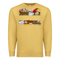 Antique Gold floral teacher custom name Premium Sweatshirt - NancyCooperArtShop