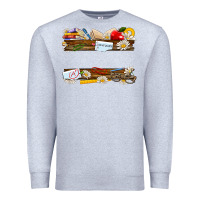 Heather Grey floral teacher custom name Premium Sweatshirt - NancyCooperArtShop