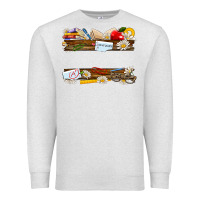 Oatmeal Heather floral teacher custom name Premium Sweatshirt - NancyCooperArtShop