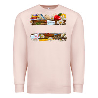 Pale Pink floral teacher custom name Premium Sweatshirt - NancyCooperArtShop