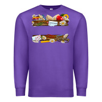 Purple floral teacher custom name Premium Sweatshirt - NancyCooperArtShop