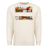Sandshell floral teacher custom name Premium Sweatshirt - NancyCooperArtShop