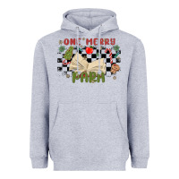 Heather Grey one merry para Heavyweight Hoodie - MaliasSmallBusiness