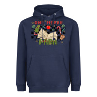 Navy one merry para Heavyweight Hoodie - MaliasSmallBusiness