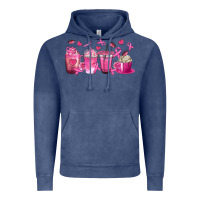 Vintage Denim Breast Cancer Coffee Cups Vintage Hoodie - texasbilliewilder