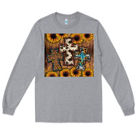 Heather Grey cross tumbler Long Sleeve Tee - JahusDesignShop