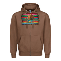Chestnut serape leopard mexican flag Zipper Hoodie - Jasminsmagicworld
