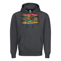 Smoke serape leopard mexican flag Zipper Hoodie - Jasminsmagicworld