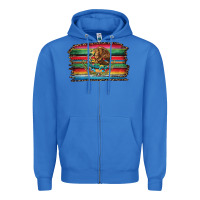 True Royal serape leopard mexican flag Zipper Hoodie - Jasminsmagicworld