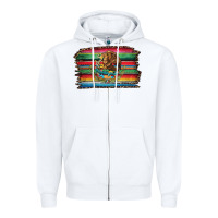 White serape leopard mexican flag Zipper Hoodie - Jasminsmagicworld
