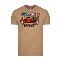 Vintage Coffee home of the brave Vintage Tee - CowhideDigitalArt