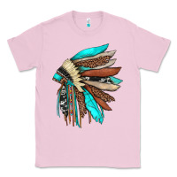 Bubblegum Pink indian headdress Classic Tee - JahusDesignShop