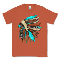 Copper indian headdress Classic Tee - JahusDesignShop