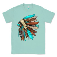 Seafoam indian headdress Classic Tee - JahusDesignShop