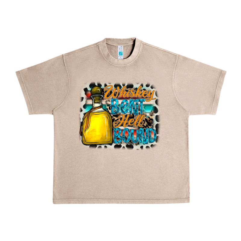 Whiskey Bent Hell Bound Urban Heavy Tee by CowhideDigitalArt | Teevron