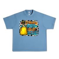 Pebble Blue whiskey bent hell bound Urban Heavy Tee - CowhideDigitalArt