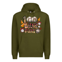 Army Green 100 of days runs Premium Hoodie - SublimationCraftShop