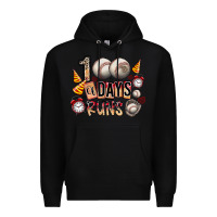 Black 100 of days runs Premium Hoodie - SublimationCraftShop